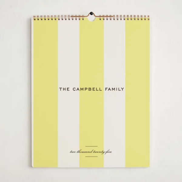 Sunshine Striped Calendar