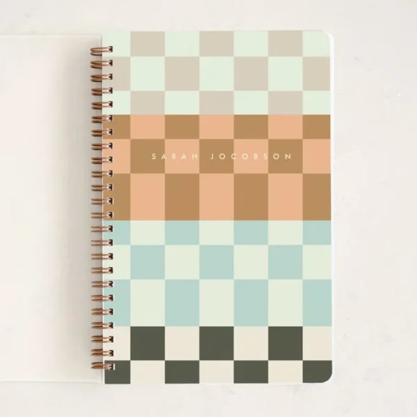Neutral Checkered Daily Planner